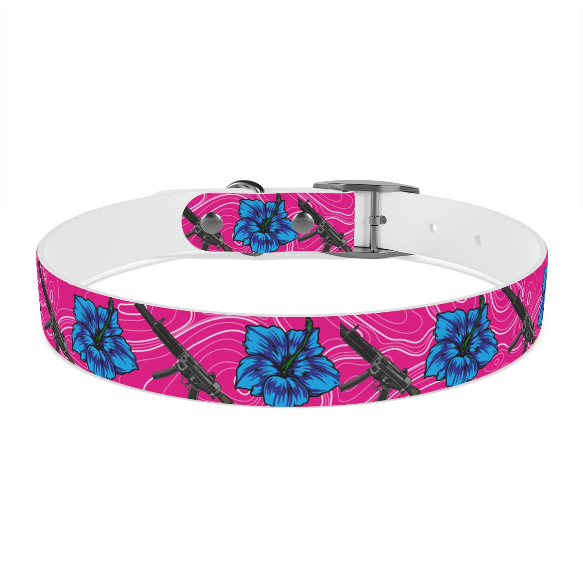 Rad Palm High Capacity Hibiscus Dog Collar