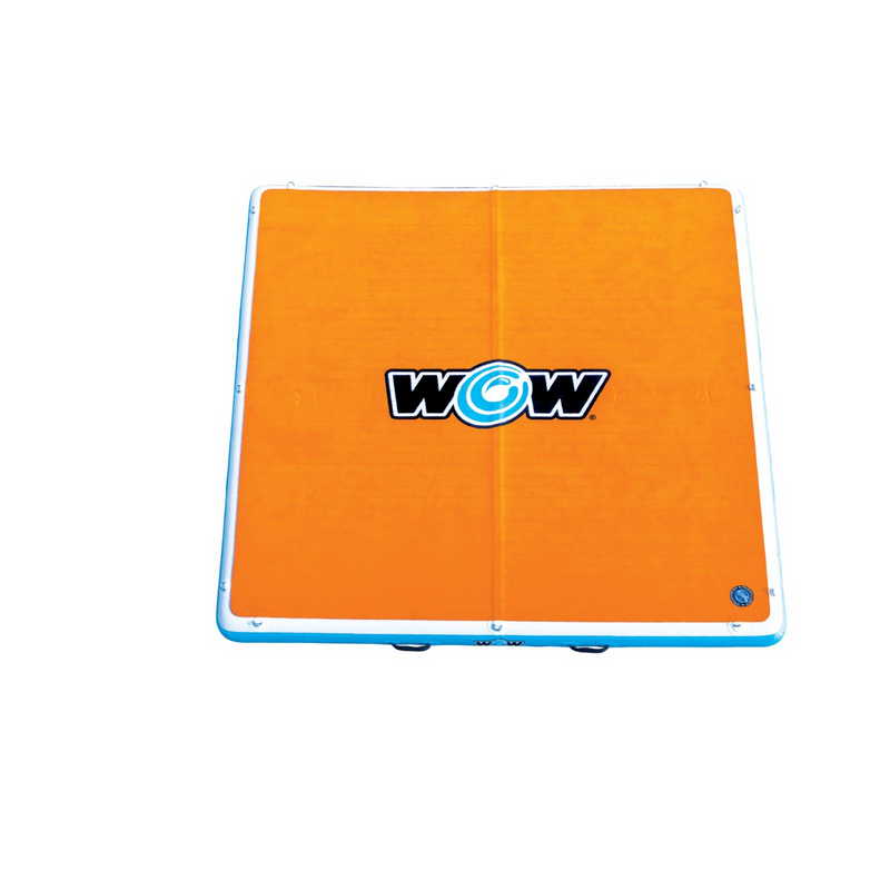 Load image into Gallery viewer, WOW Watersports 8'x8'x6" Drop Stitch Vacation Station Dock with Deckpad