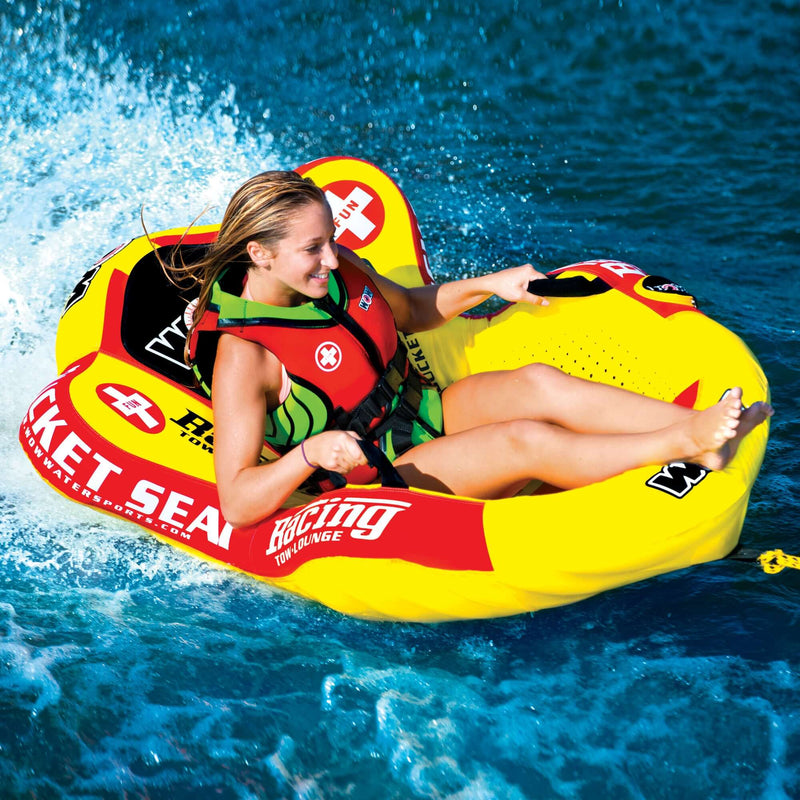 Load image into Gallery viewer, WOW Sports Bucket Seat 1 Person Towable Water Tube and Lounge Chair (14-1090)