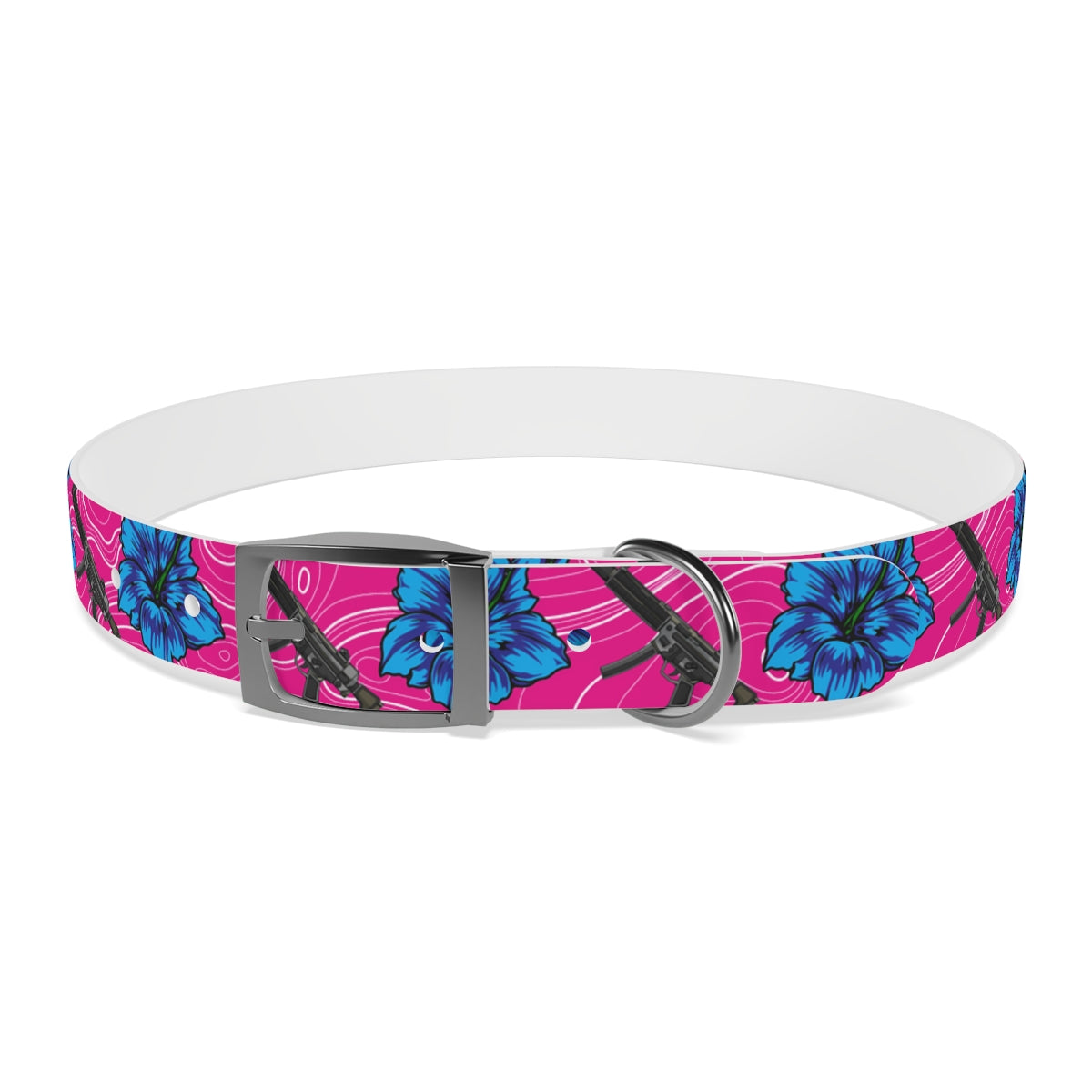 Rad Palm High Capacity Hibiscus Dog Collar