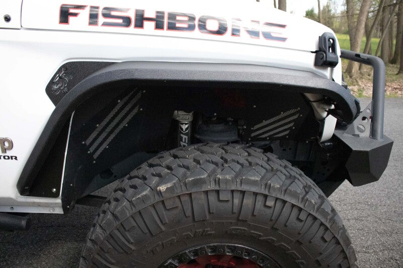 Fishbone Offroad 2018+ Jeep Wrangler JL/JLU/2020+ Gladiator JT Alum Front Fender Flares - Black