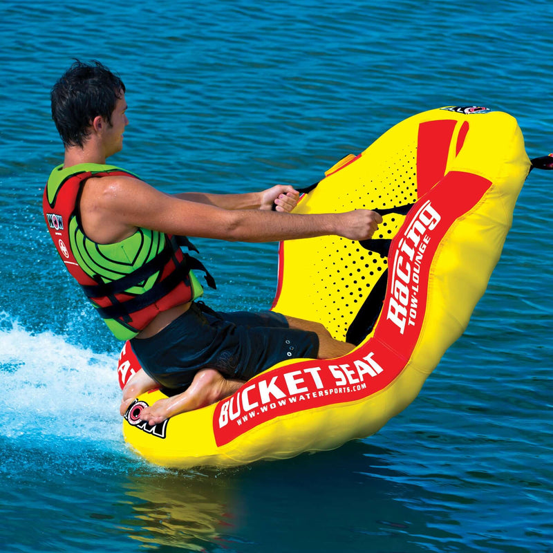 Load image into Gallery viewer, WOW Sports Bucket Seat 1 Person Towable Water Tube and Lounge Chair (14-1090)