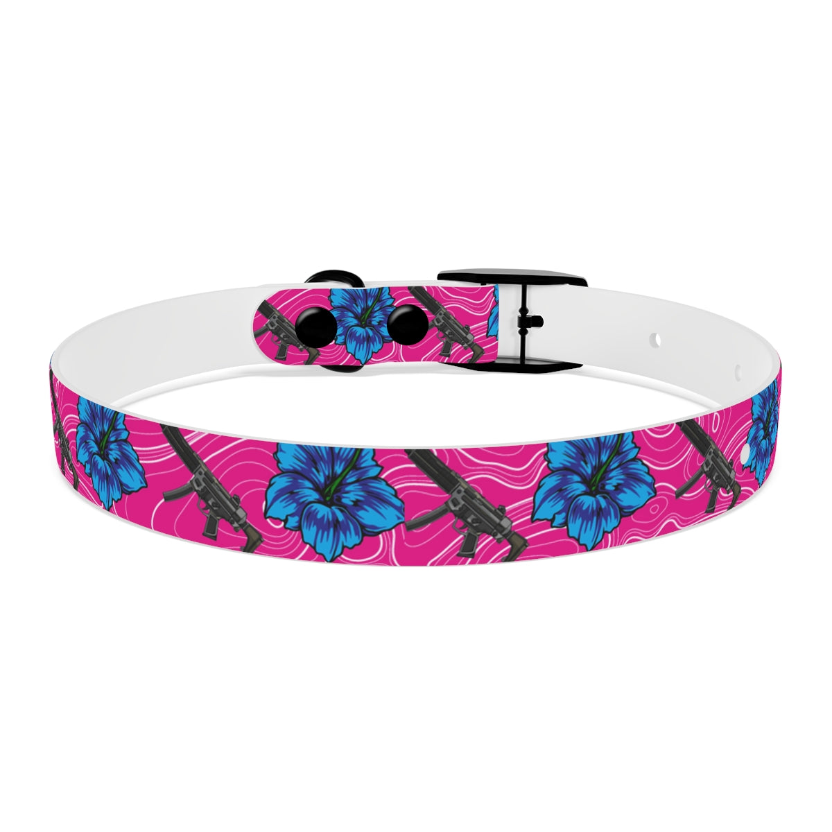 Rad Palm High Capacity Hibiscus Dog Collar