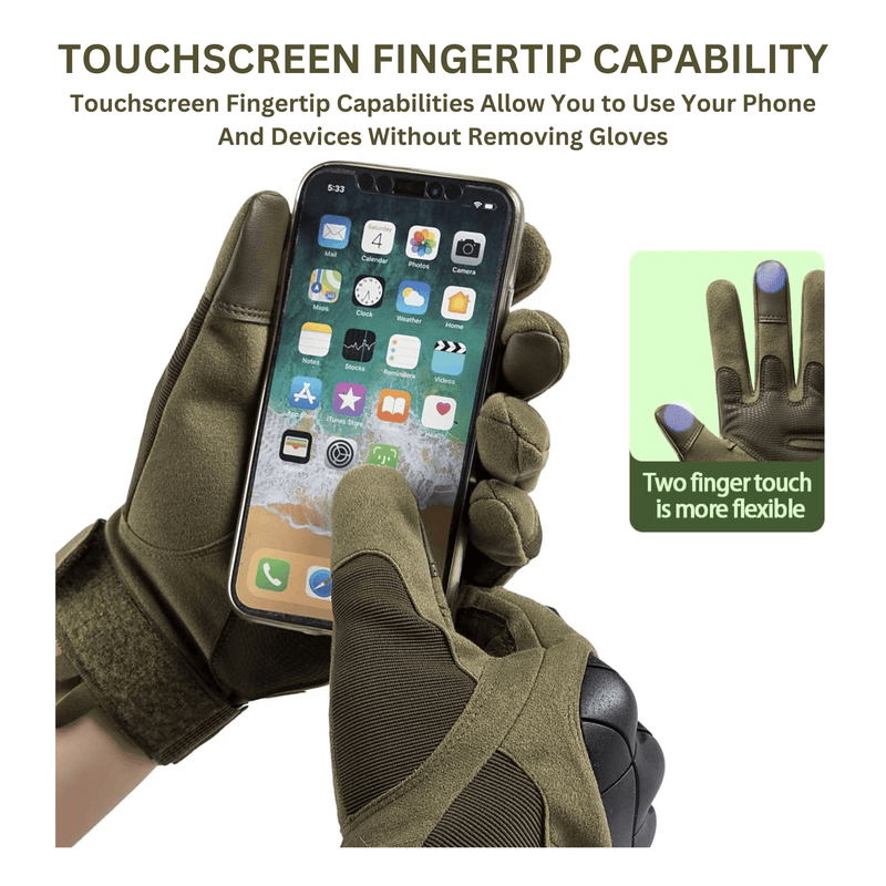 Load image into Gallery viewer, Tactical Military Airsoft Gloves for Outdoor Sports, Paintball, and Motorcycling with Touchscreen Fingertip Capability