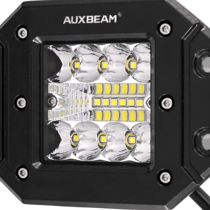 Load image into Gallery viewer, (2pcs/set) 3 Inch LED Pods Light Spot Beam with 2-Lead Wiring Harness for Truck Jeep SUV Offroad 4x4