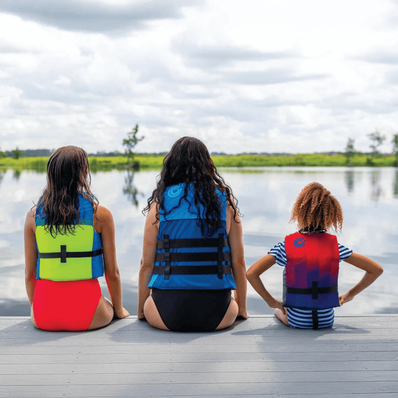 Load image into Gallery viewer, WOW Watersports Vis-Wave Adult Life Vest Blue