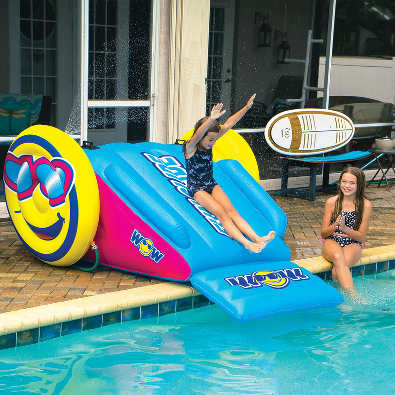 Load image into Gallery viewer, WOW Watersports Fun Inflatable Water Slide with Sprinklers for In-Ground Pools