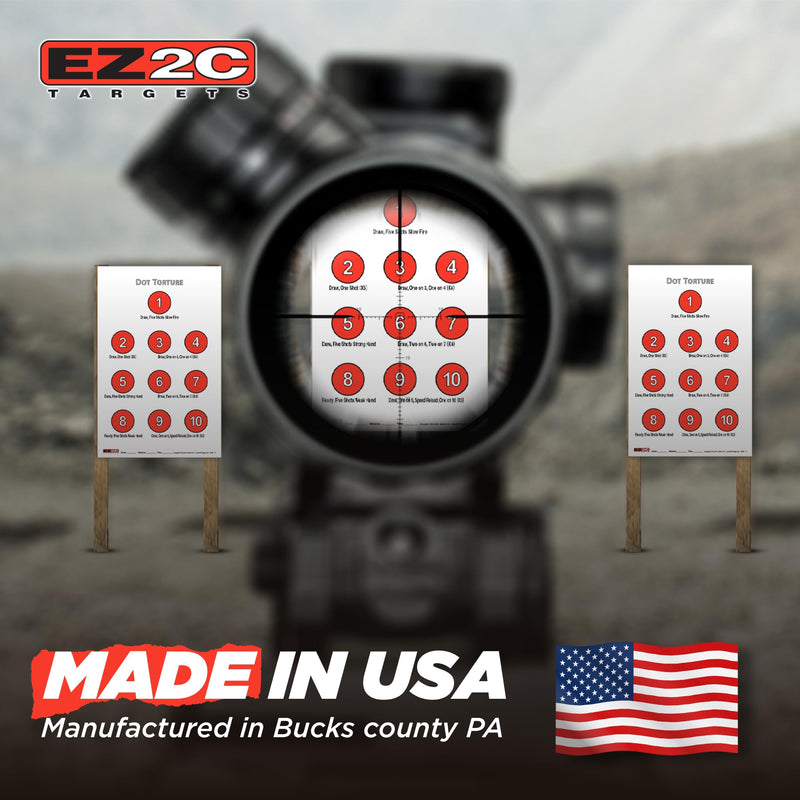 Load image into Gallery viewer, EZ2C Targets #17: Dot Torture Drill 11"x17" Paper Shooting Target USA MADE