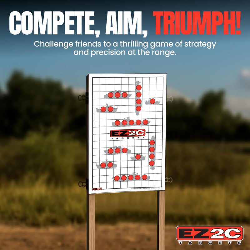Load image into Gallery viewer, 40 EZ2C Targets: Four Fun Game Styles Paper Targets 11"x17" USA MADE