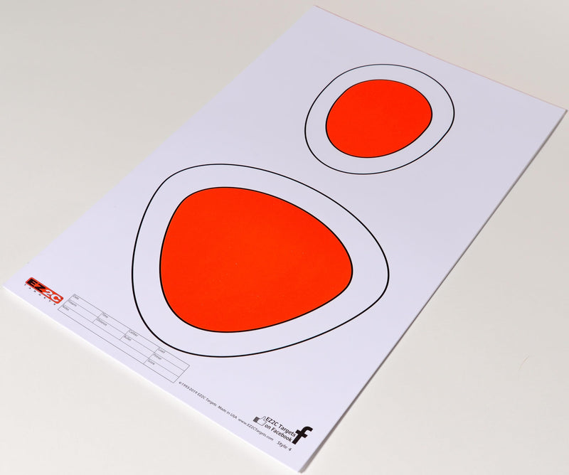 Load image into Gallery viewer, EZ2C Targets #4/RD4: Silhouette Paper Shooting Targets 11”x17” USA MADE