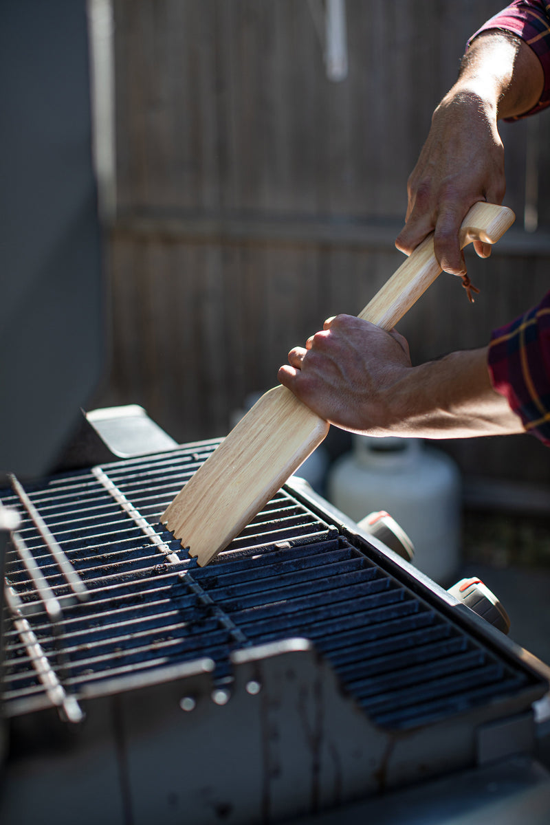 Load image into Gallery viewer, Hardwood BBQ Grill Scraper with Bottle Opener