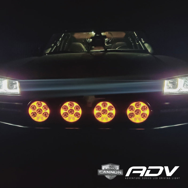 Load image into Gallery viewer, 8.7" ADV Light Cannon Kit With Amber Halo