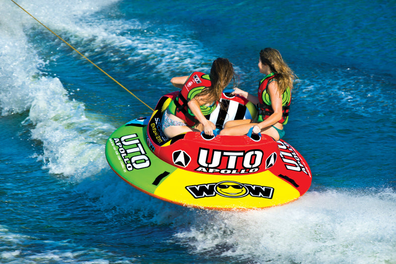 Load image into Gallery viewer, WOW Sports Uto Apollo 2 Person Towable Water Tube For Pool and Lake (18-1090 )