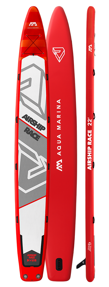 Load image into Gallery viewer, Aqua Marina AIRSHIP RACE 22'0" Inflatable Paddle Board Multi-person SUP
