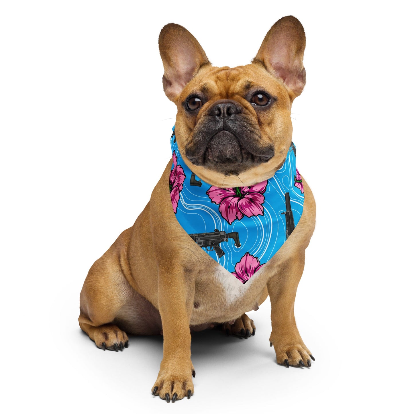 High Capacity Hibiscus Blue Bandana
