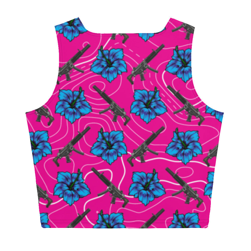 High Capacity Hibiscus Crop Top