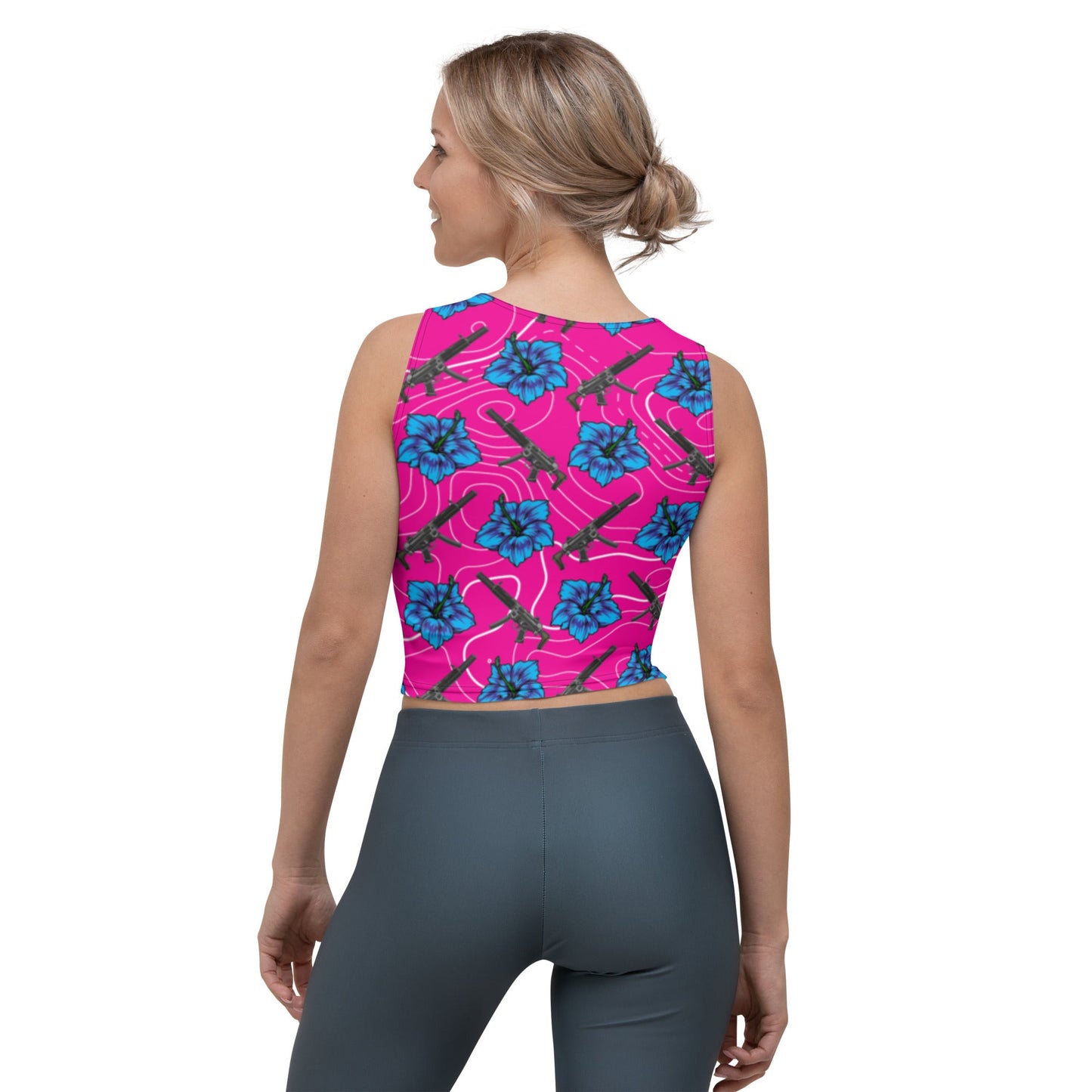High Capacity Hibiscus Crop Top