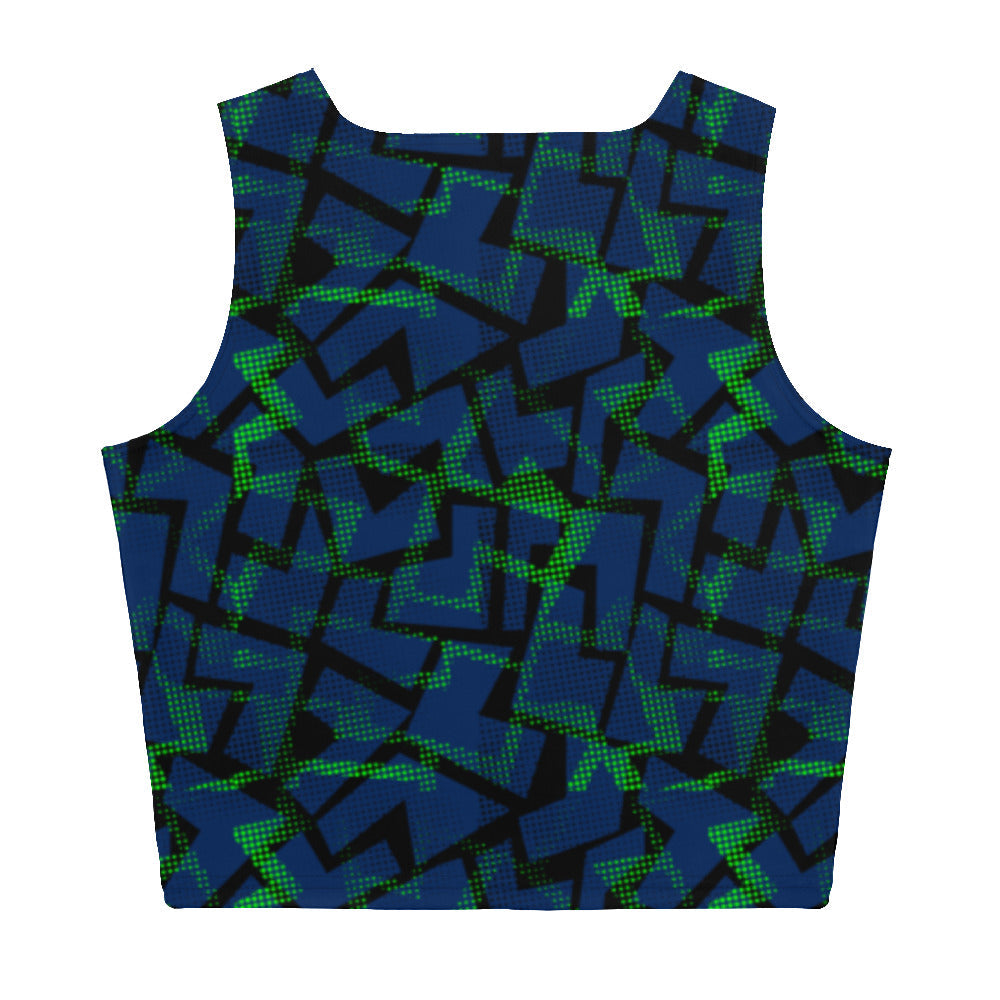 2023 Blue Green Crop Top