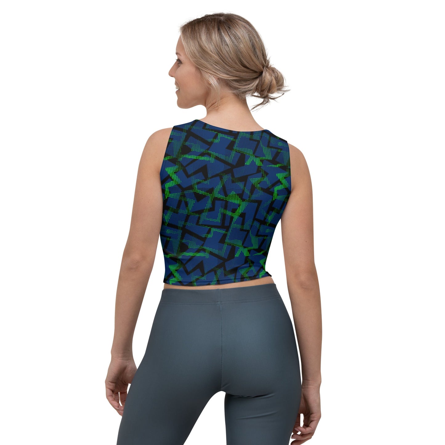 2023 Blue Green Crop Top