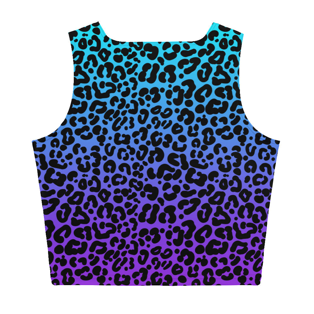 Ombre Leopard Crop Top