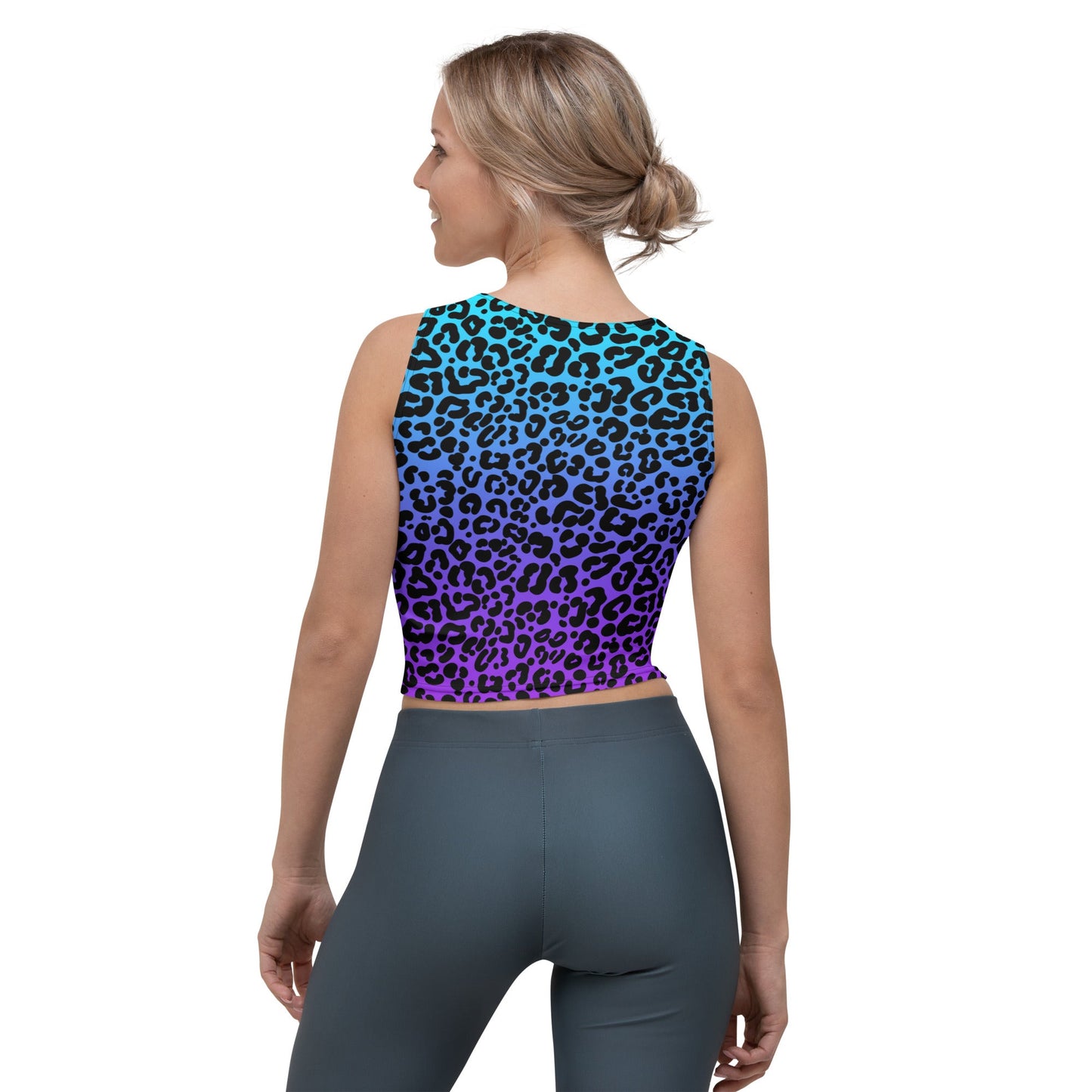 Ombre Leopard Crop Top