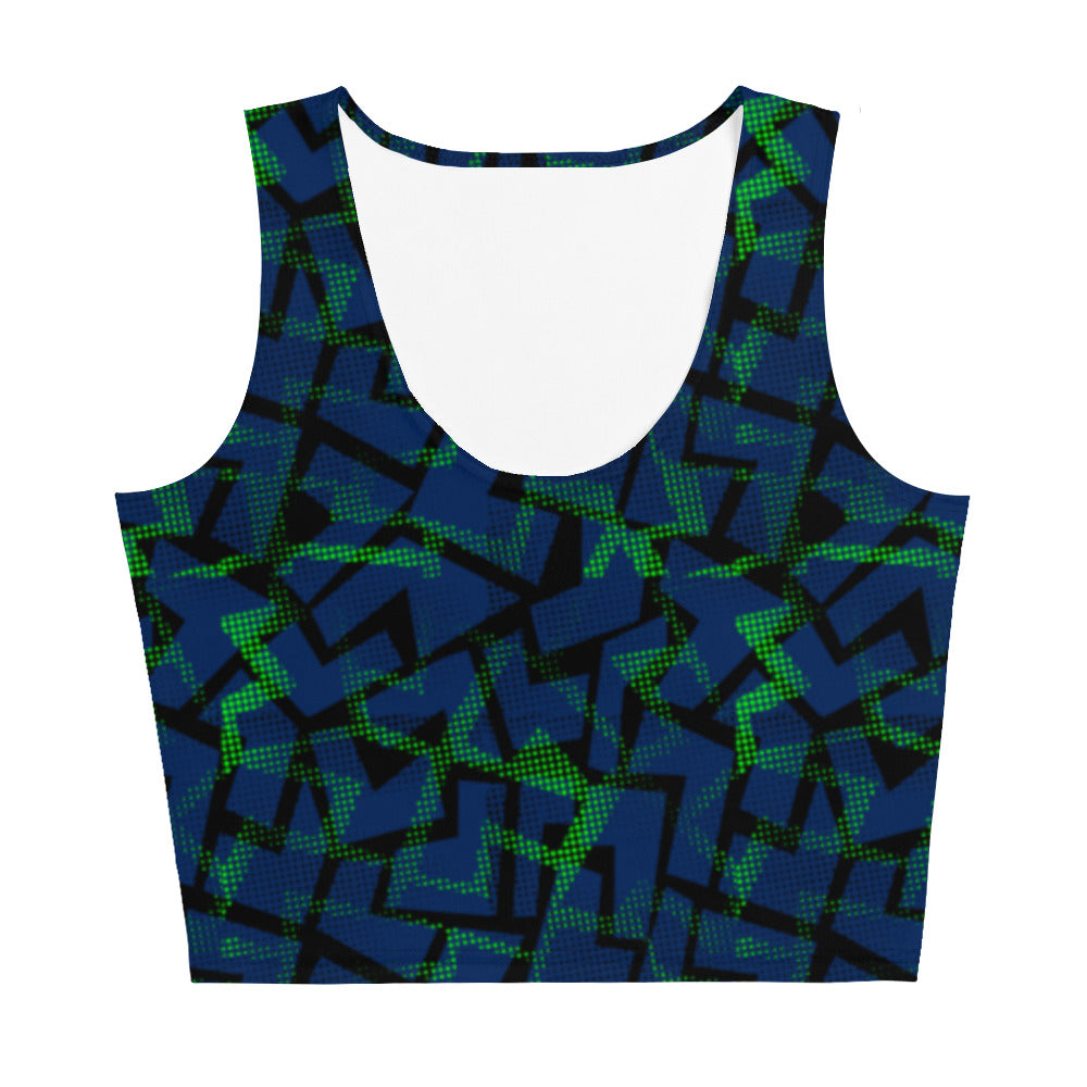 2023 Blue Green Crop Top