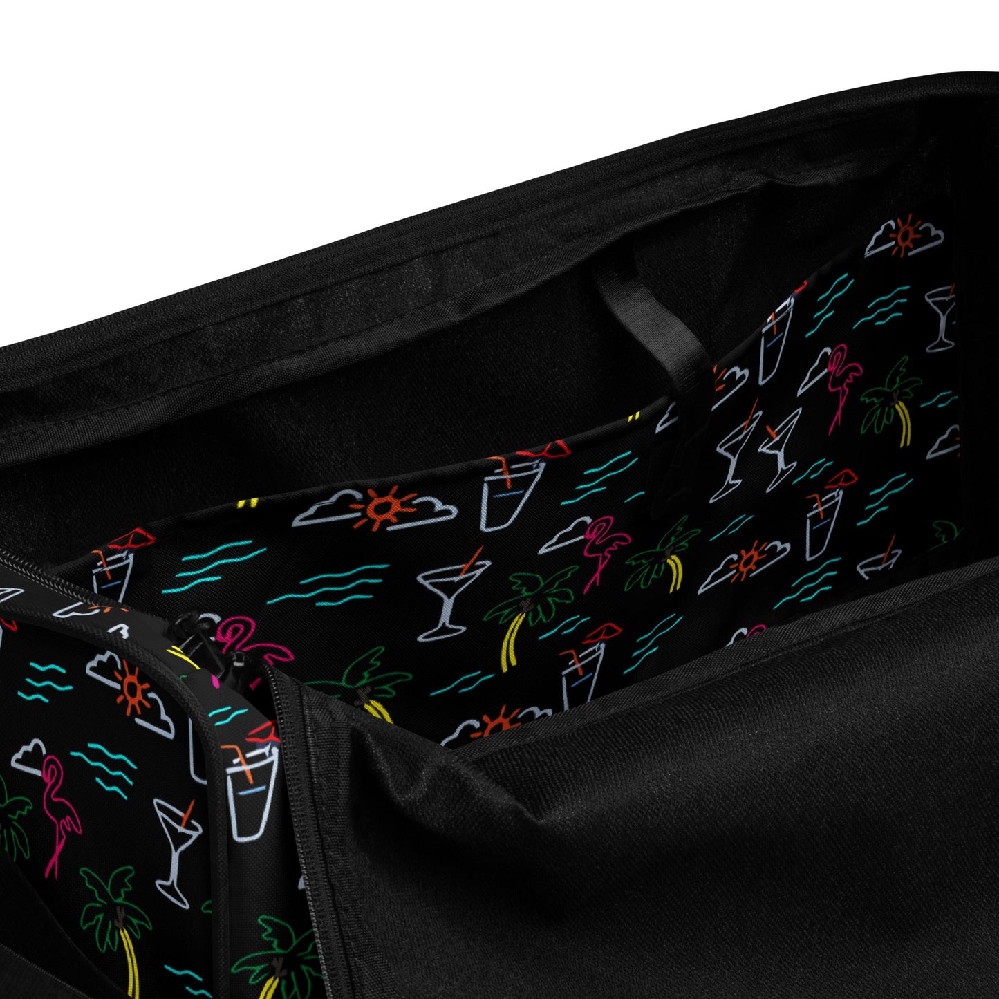 Five O'Clock Somewhere Black Duffle Bag