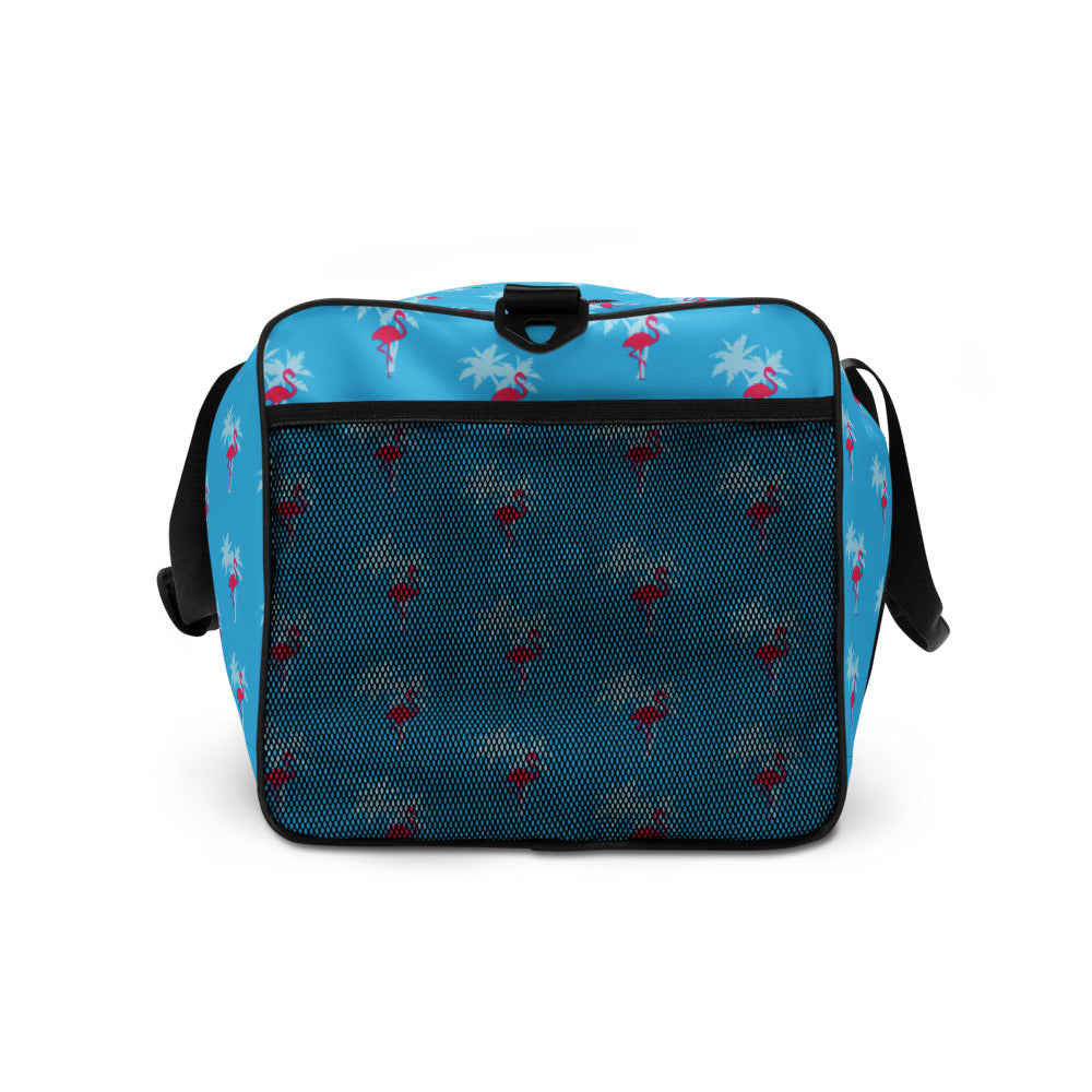 Rad Palm Flamingo Blue Duffle Bag