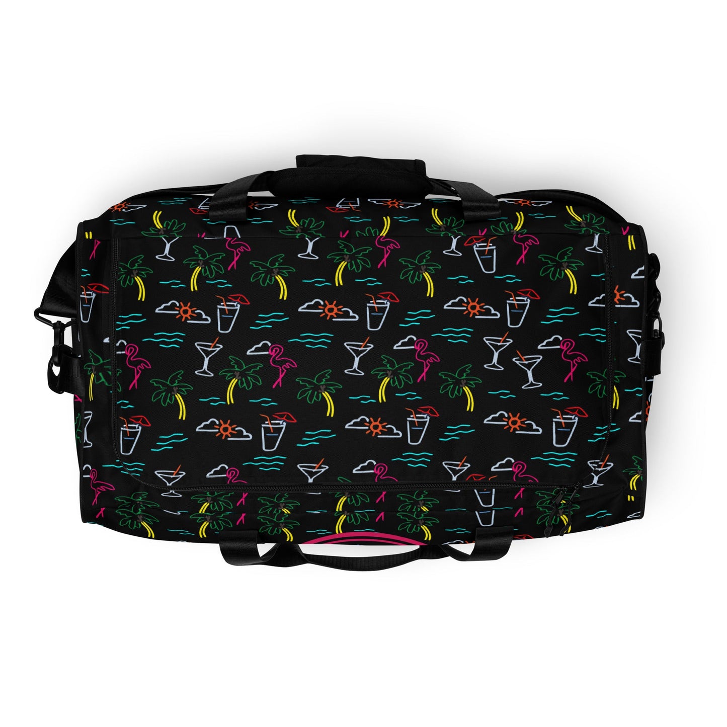 Five O'Clock Somewhere Black Duffle Bag