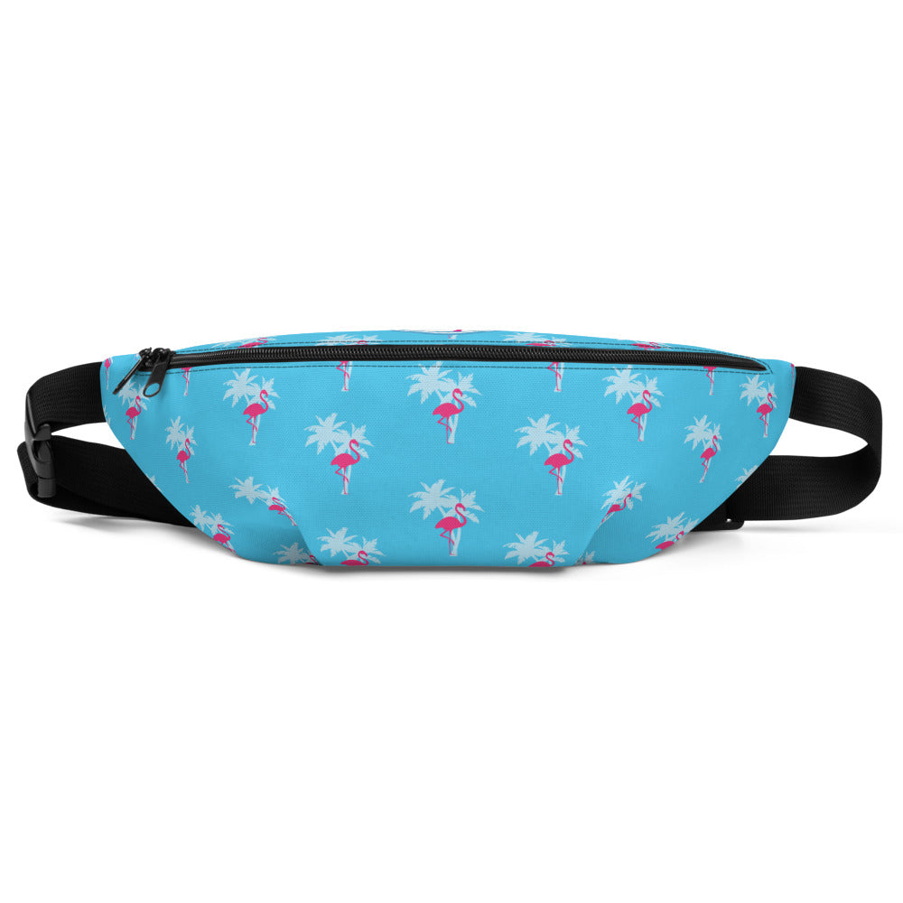 Rad Palm Flamingo Blue Fanny Pack