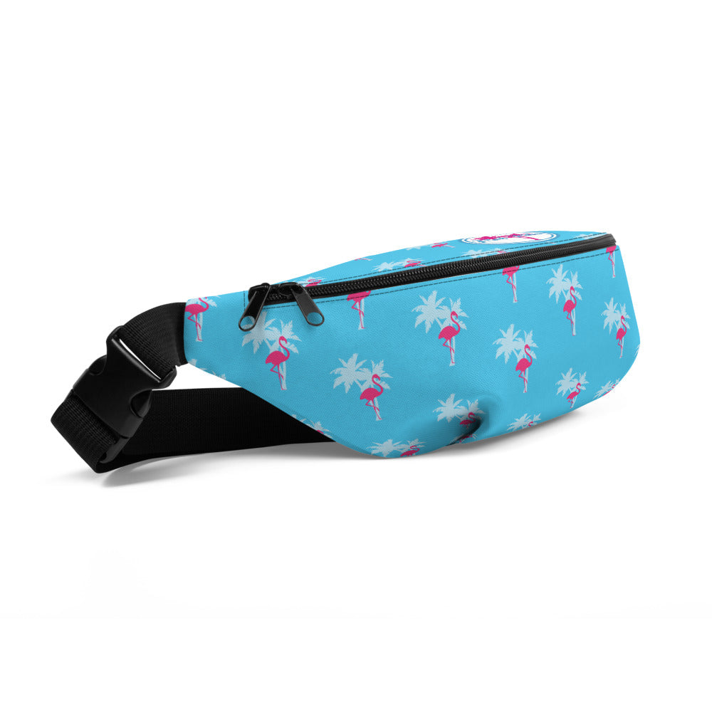 Rad Palm Flamingo Blue Fanny Pack