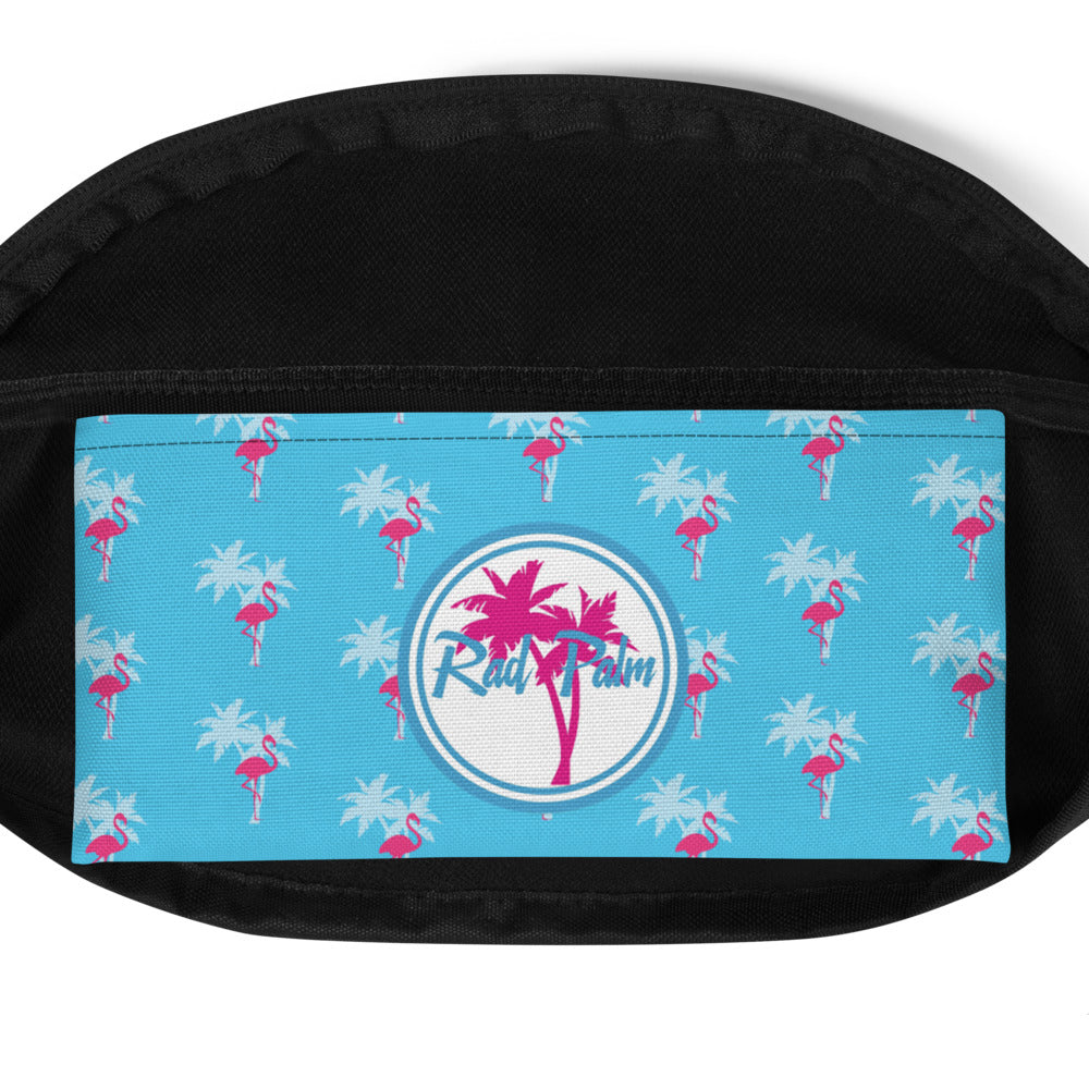 Rad Palm Flamingo Blue Fanny Pack