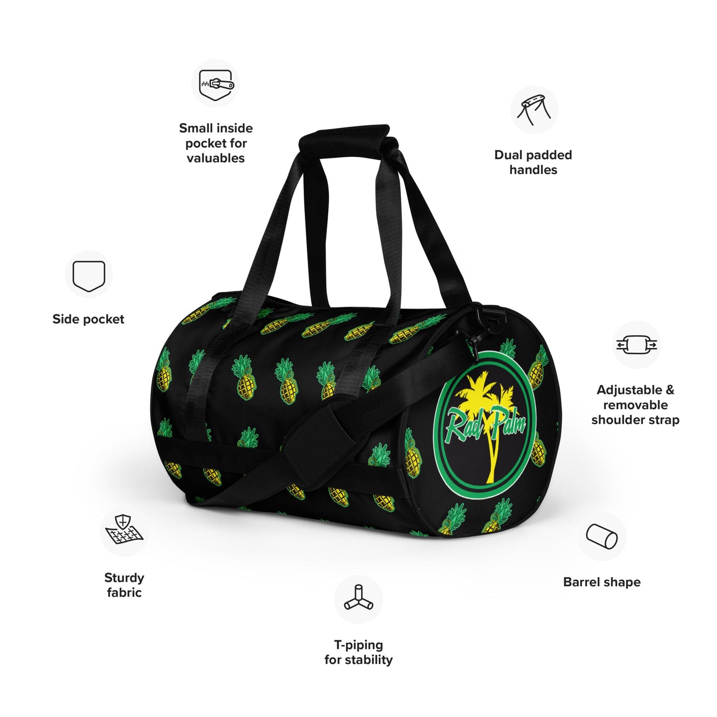 Rad Palm Pineapple Death Gym Bag