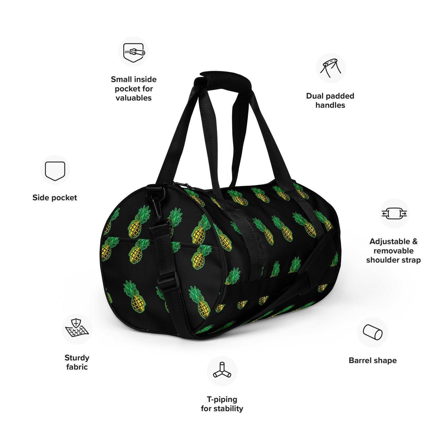 Rad Palm Pineapple Death Gym Bag