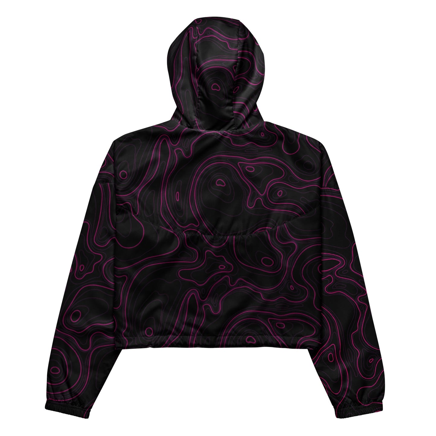 Rad Palm Dark Neon Women’s Cropped Windbreaker