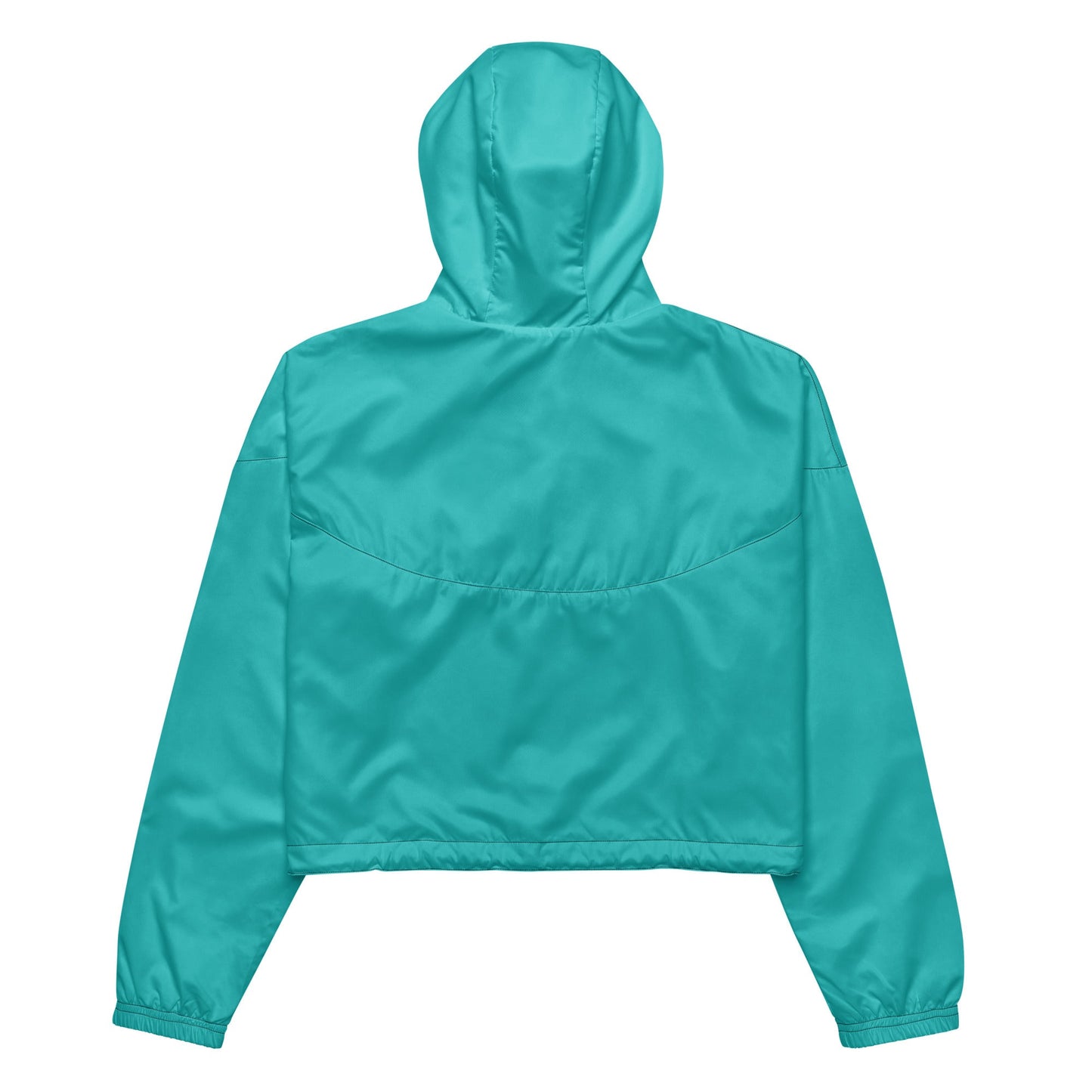 Rad Palm Teal Women’s Cropped Windbreaker