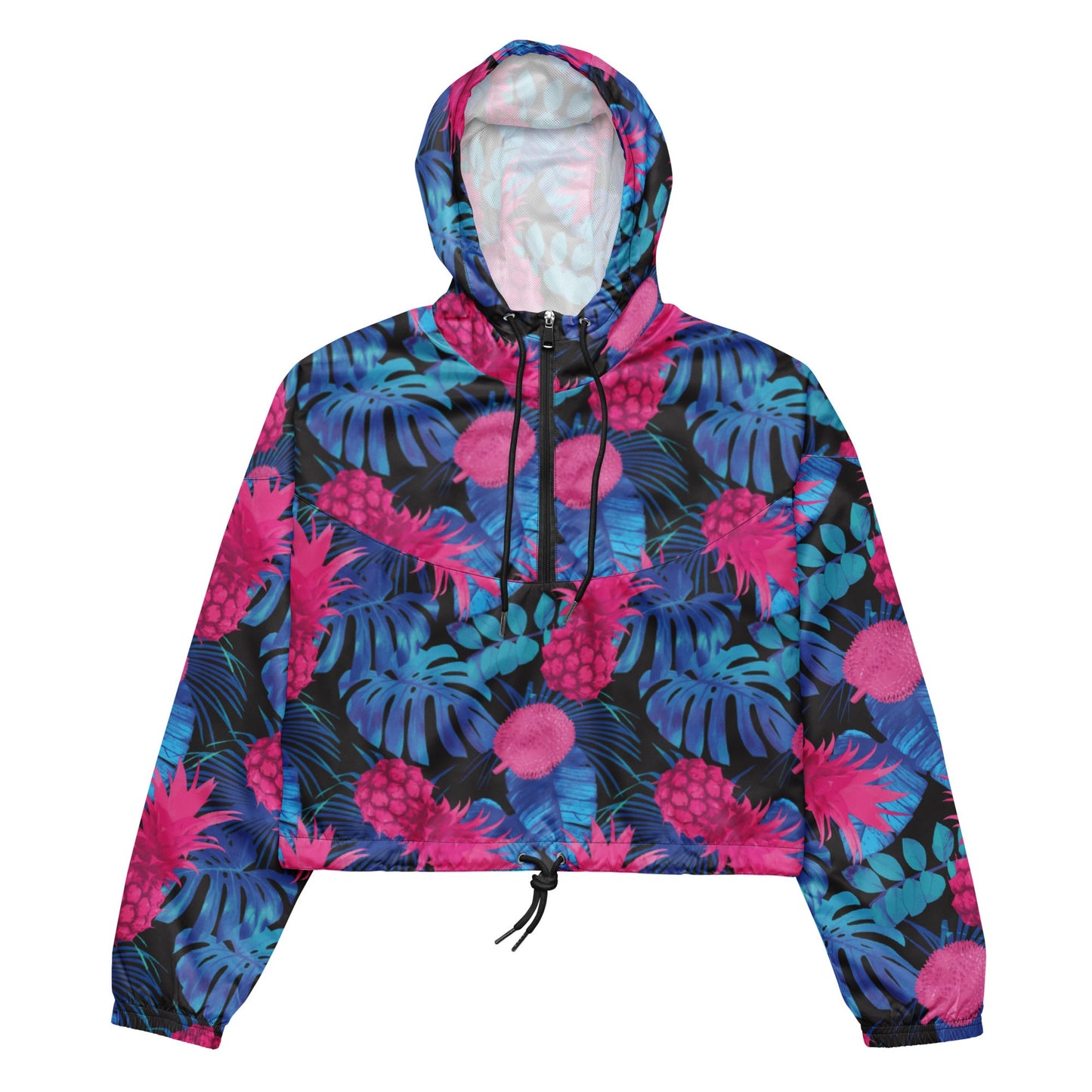 Rad Palm Pineapple Express Women’s Cropped Windbreaker