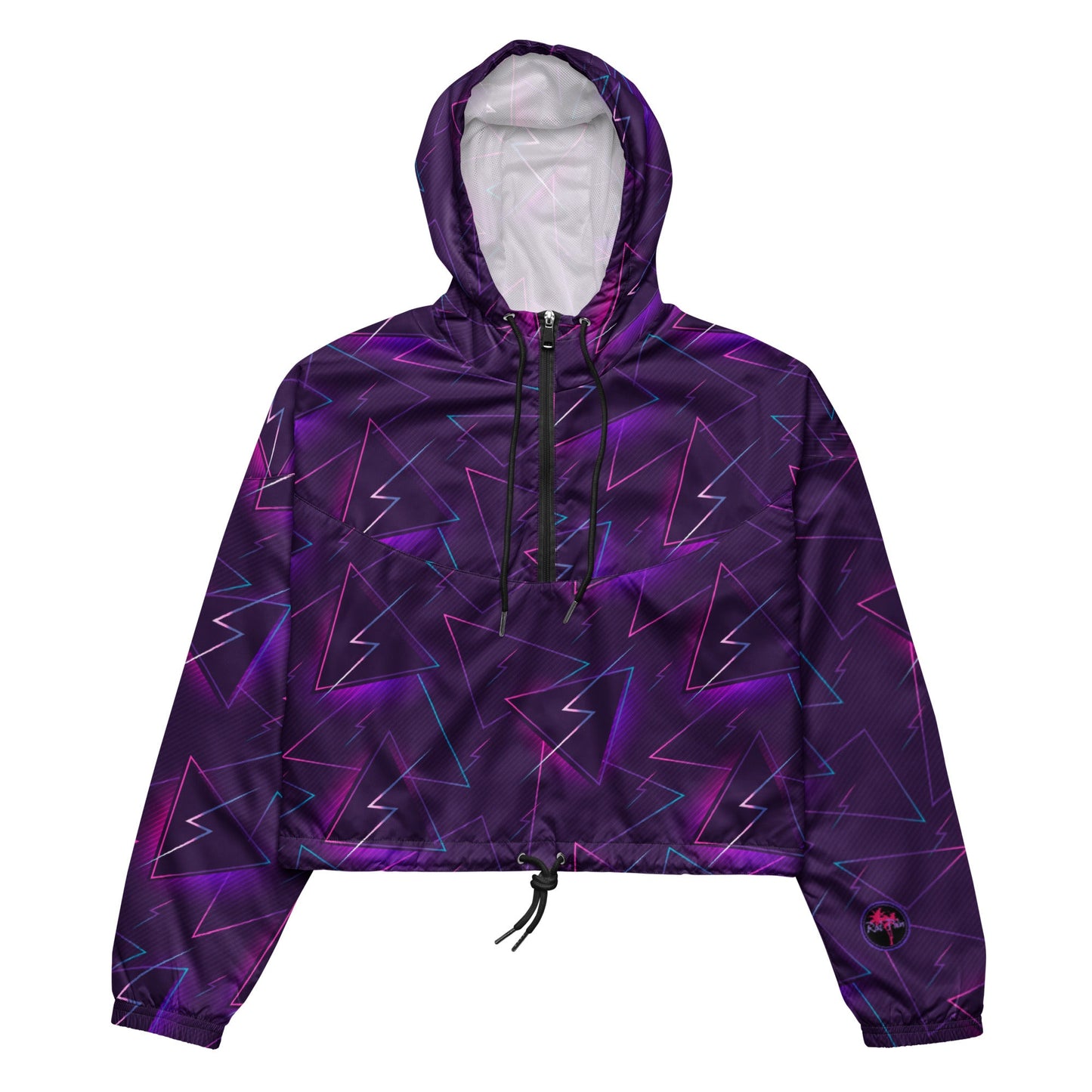 Rad Palm Skate Night Women’s Cropped Windbreaker