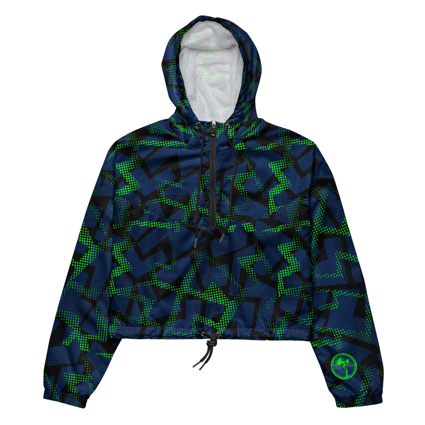 Rad Palm 2023 Navy Women’s Cropped Windbreaker