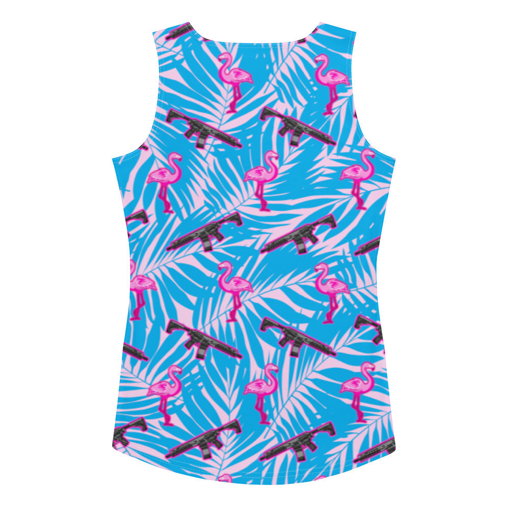 Rad Palm Frontline Flamingo Tank Top