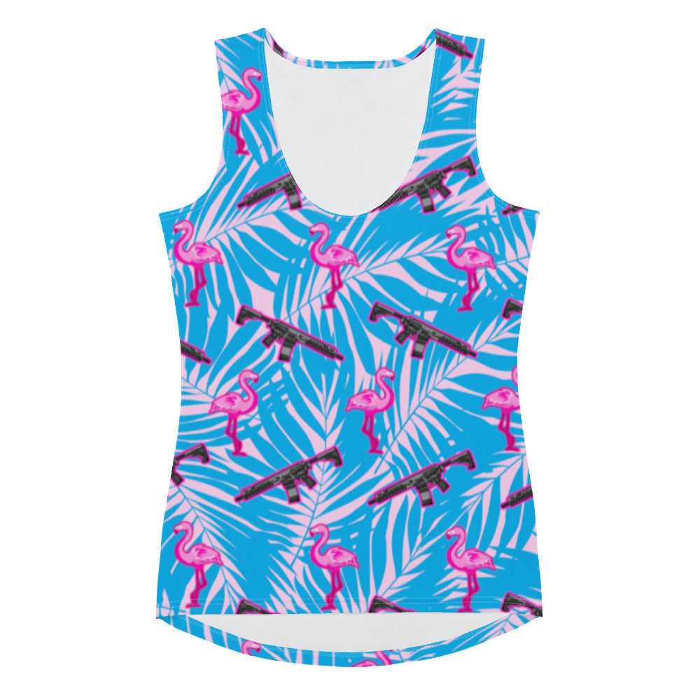 Rad Palm Frontline Flamingo Tank Top