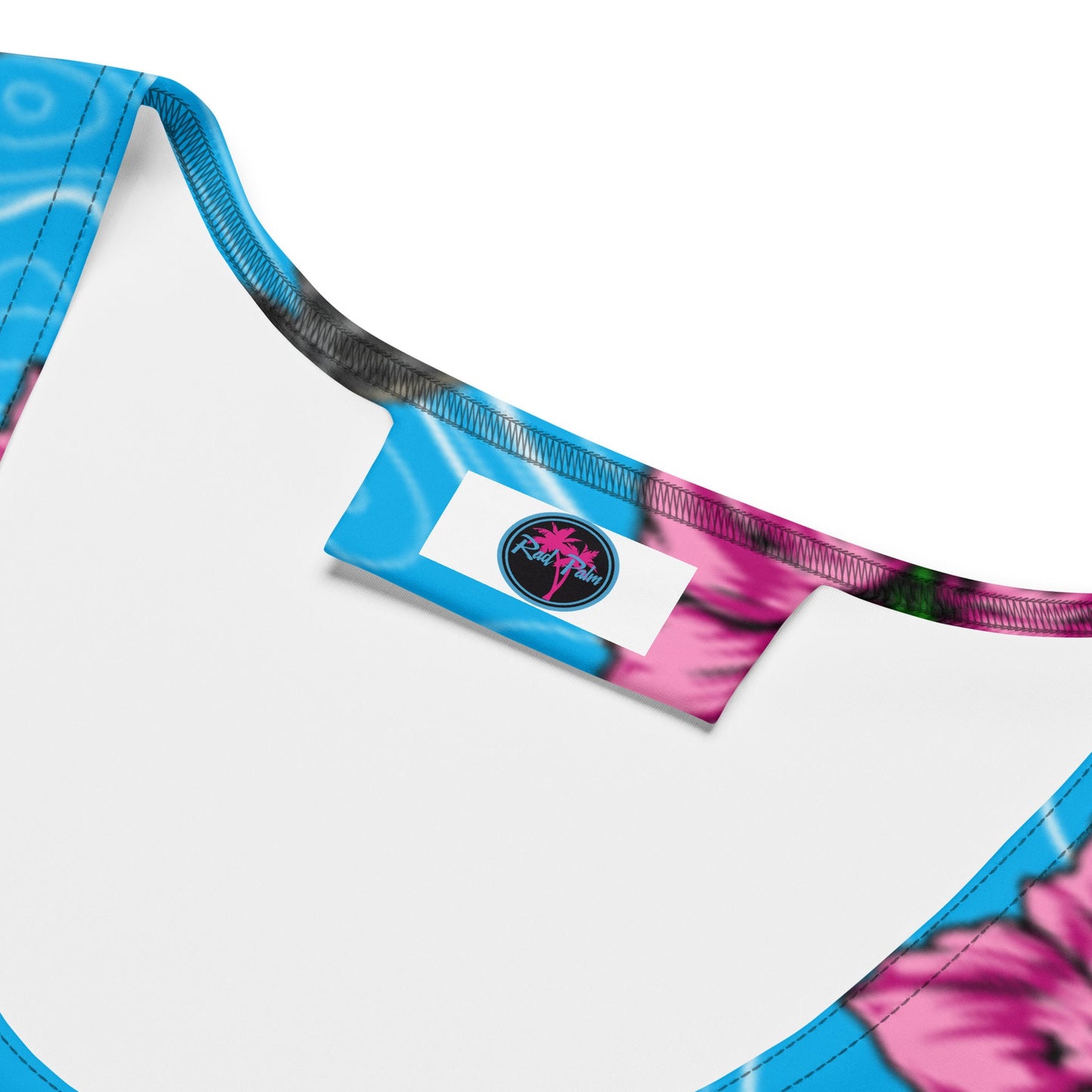 Rad Palm High Capacity Hibiscus Blue Tank Top