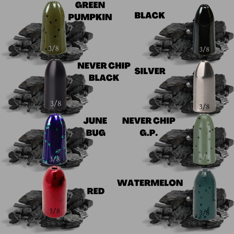 Load image into Gallery viewer, Reaction Tackle Tungsten Worm Weights / Bullet Shaped Sinkers
