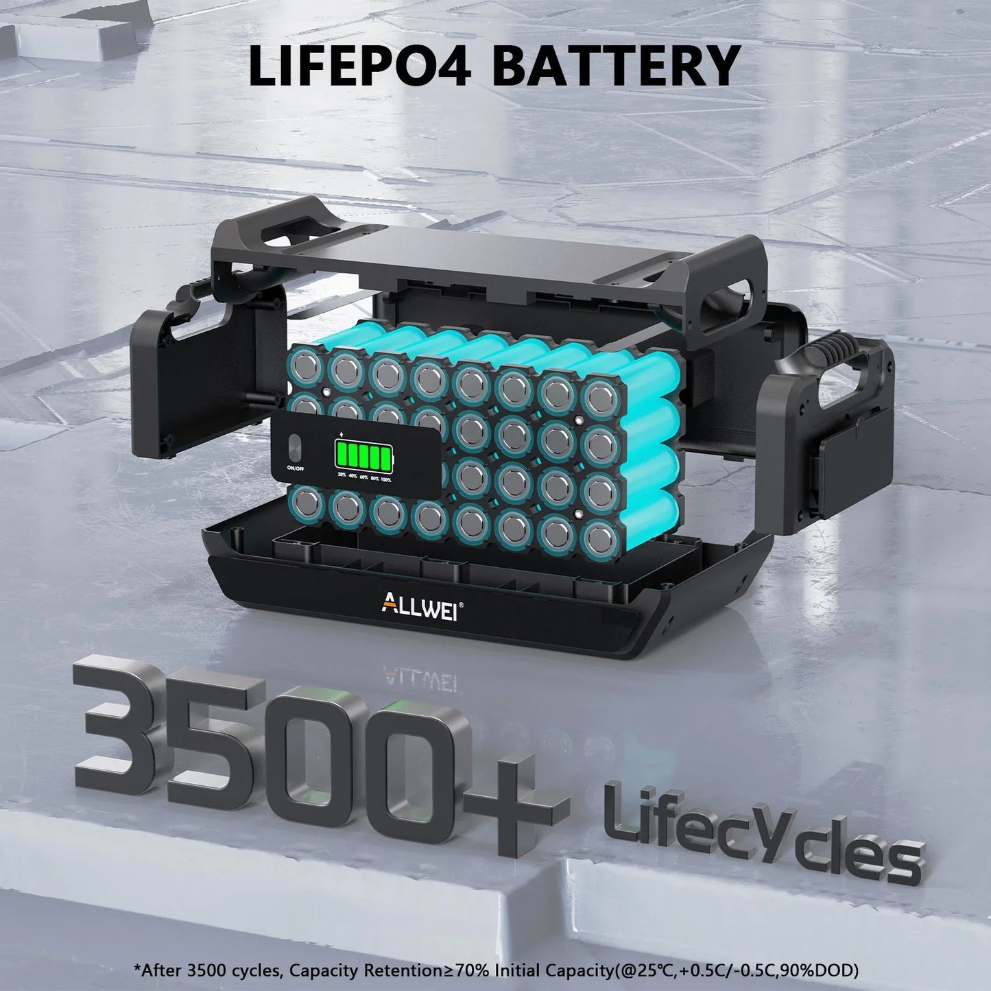 ALLWEI B200 PRO Expansion Battery for PPS2400 Power Stations