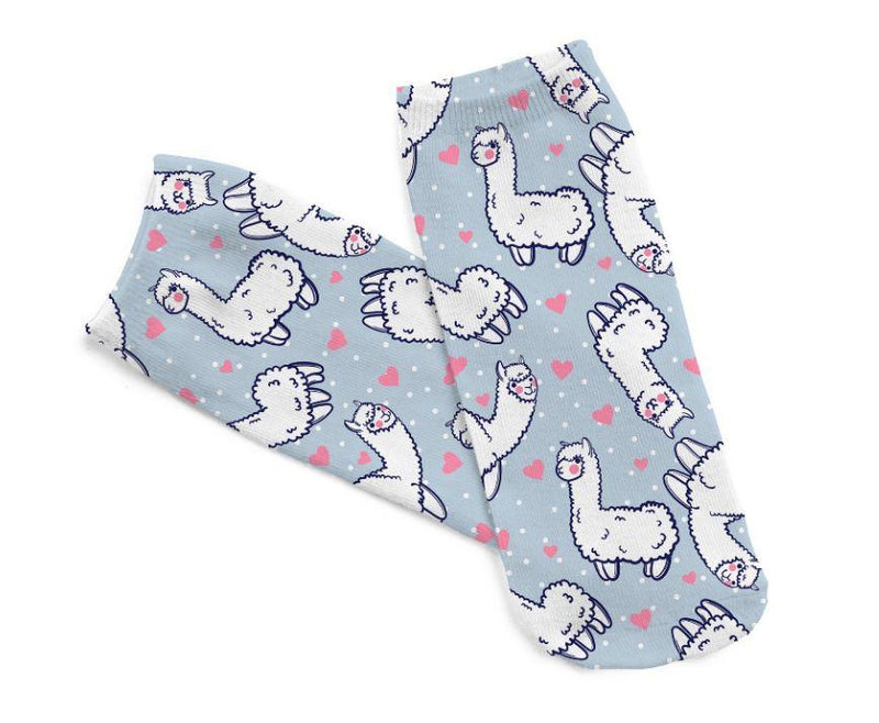 Load image into Gallery viewer, Alpaca Dreams of Love Socks