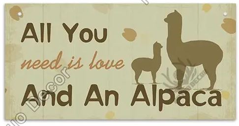 Load image into Gallery viewer, Alpaca Home Decor Wooden Plaque