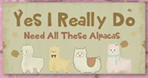 Load image into Gallery viewer, Alpaca Home Decor Wooden Plaque