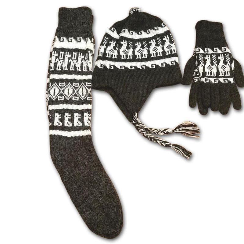 Load image into Gallery viewer, Alpaca Inca Hat, Gloves, Socks set