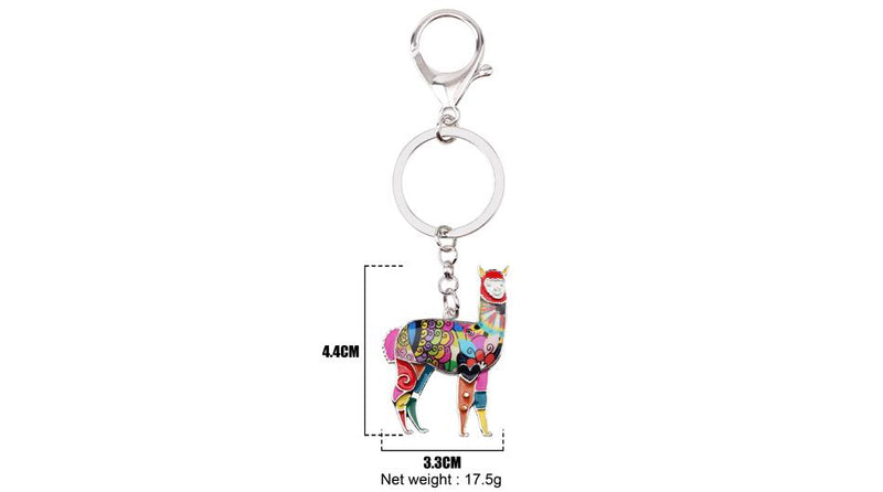 Load image into Gallery viewer, Alpaca Keychain Charm