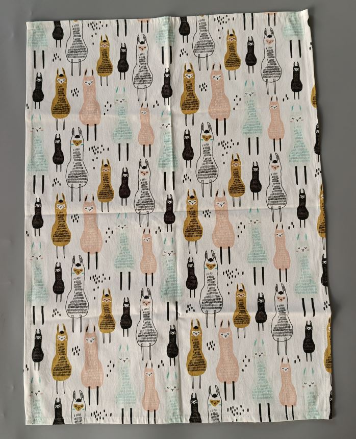 Load image into Gallery viewer, Alpaca Kitchen Tea Towel, Oven Mitt + Pot Holder, Grocery Tote Bag